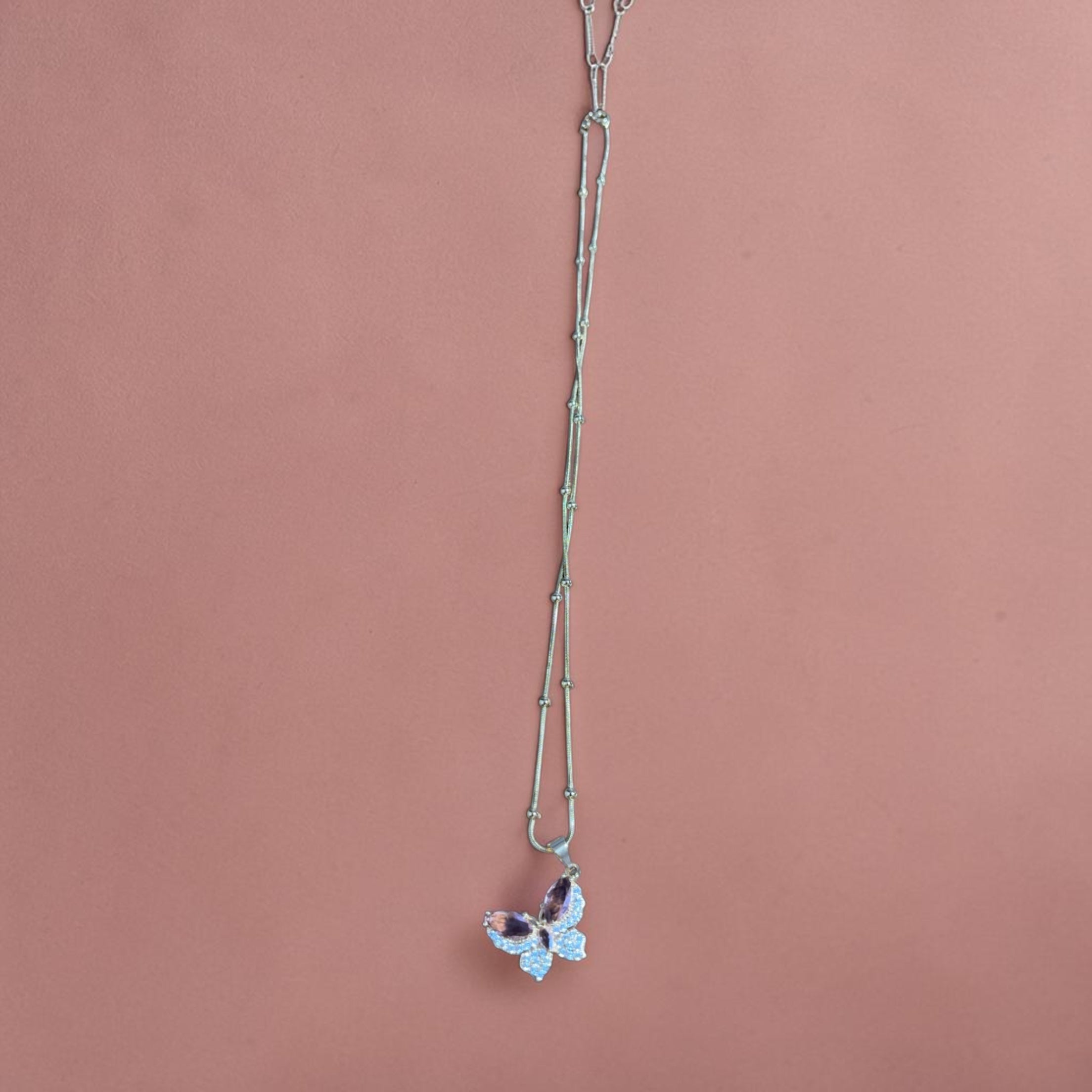 Collar Mariposa Aurora- Oro laminado✨