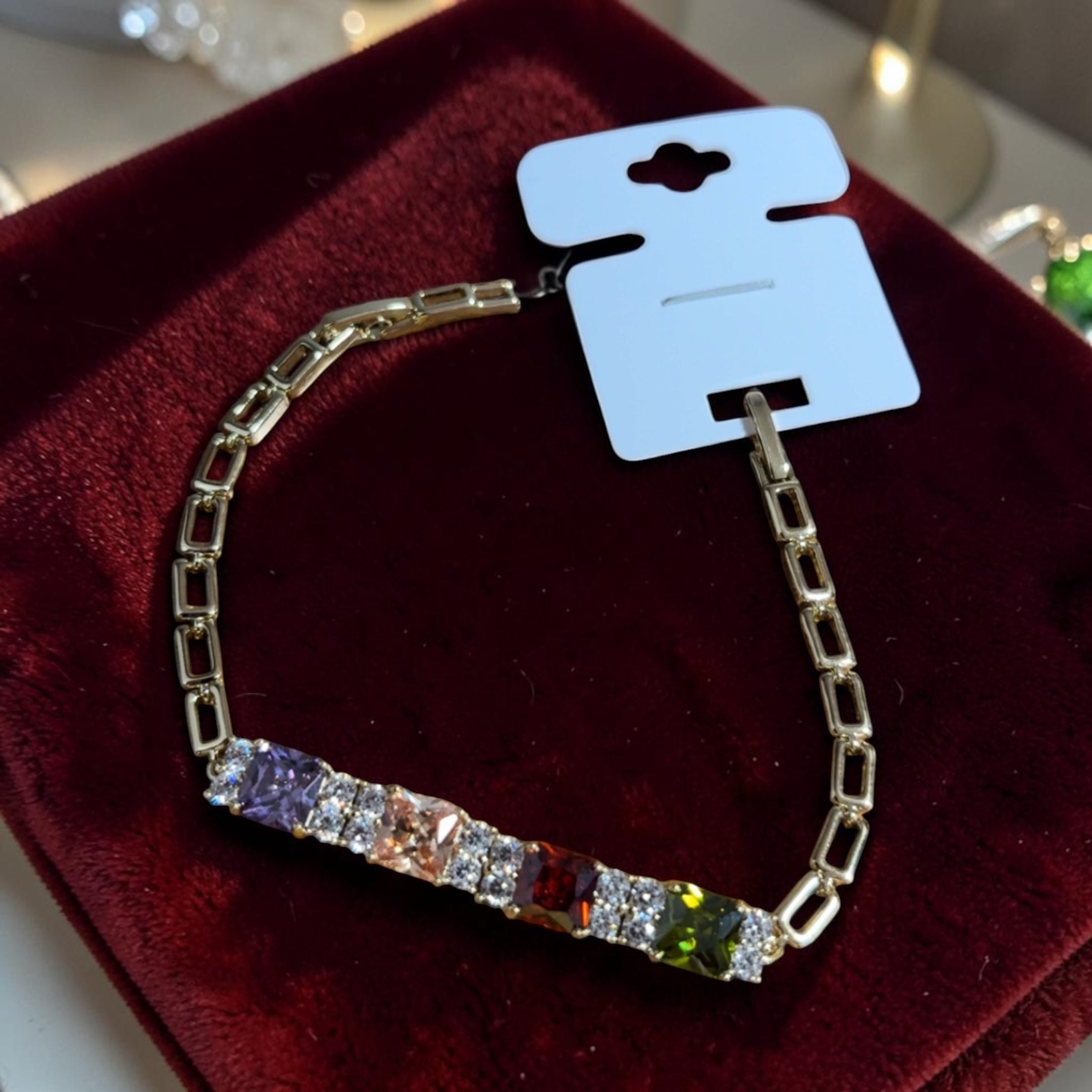 Pulsera Arcoíris Deluxe- Oro laminado✨