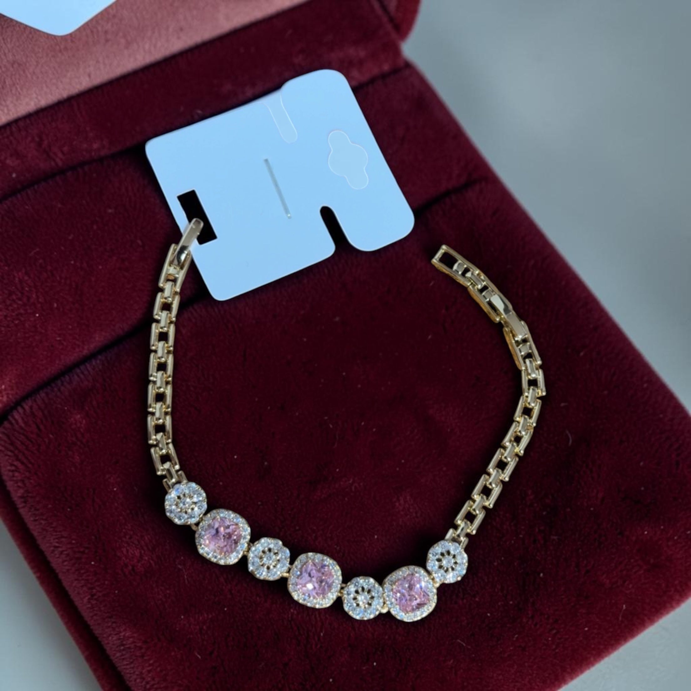 Brazalete Princesa Rosa- Oro laminado✨✨
