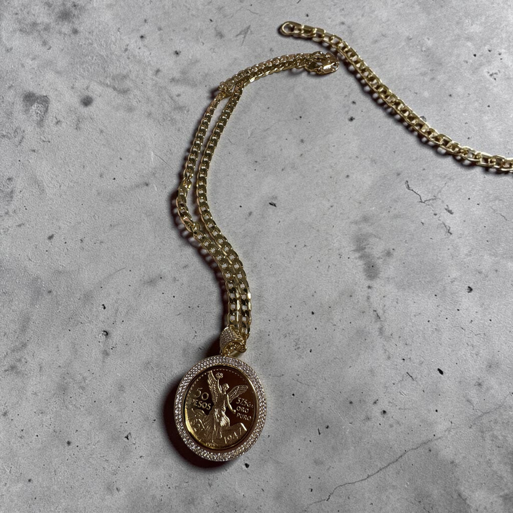 Collar Hombre Centenario Oro Laminado✨