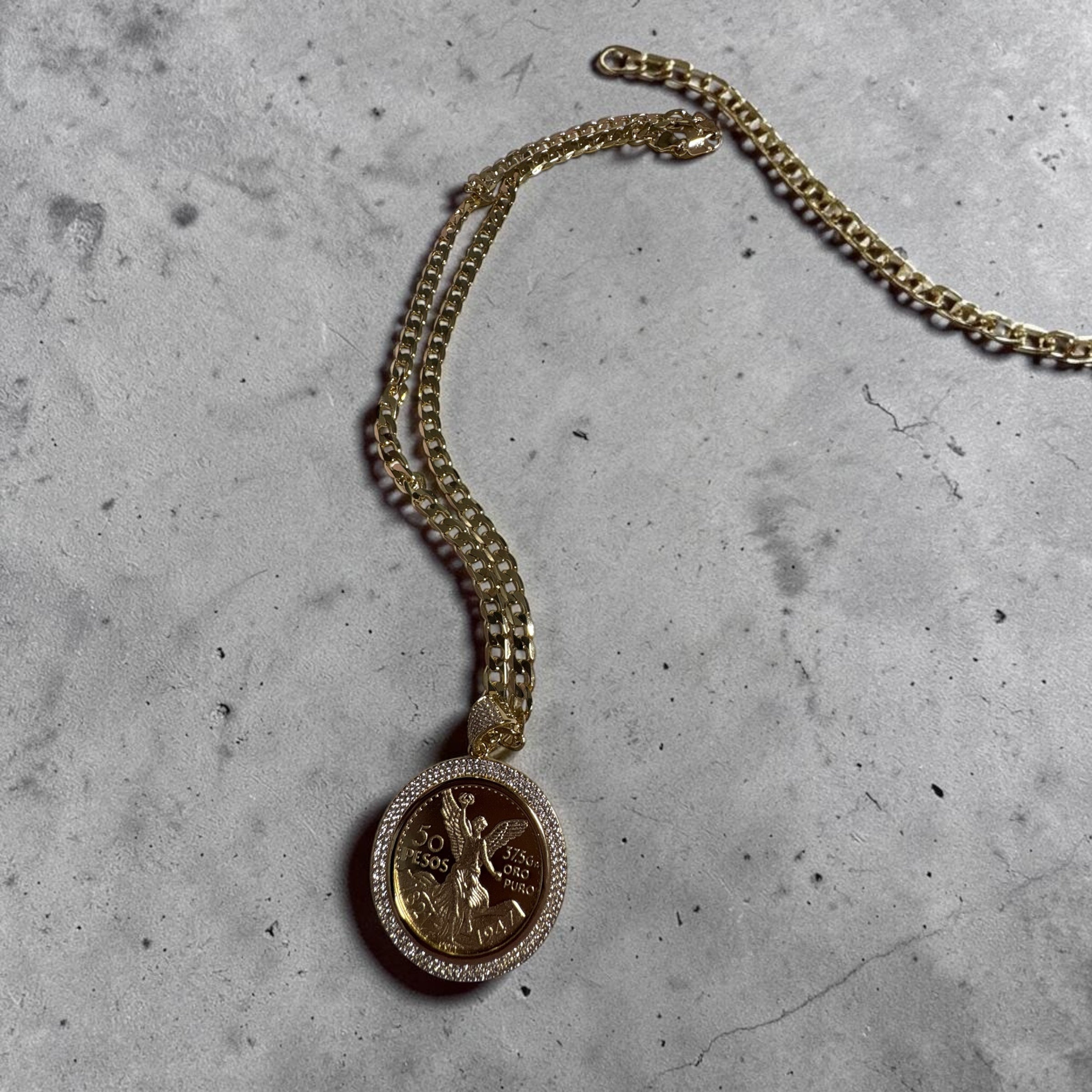 Collar Hombre Centenario Oro Laminado✨